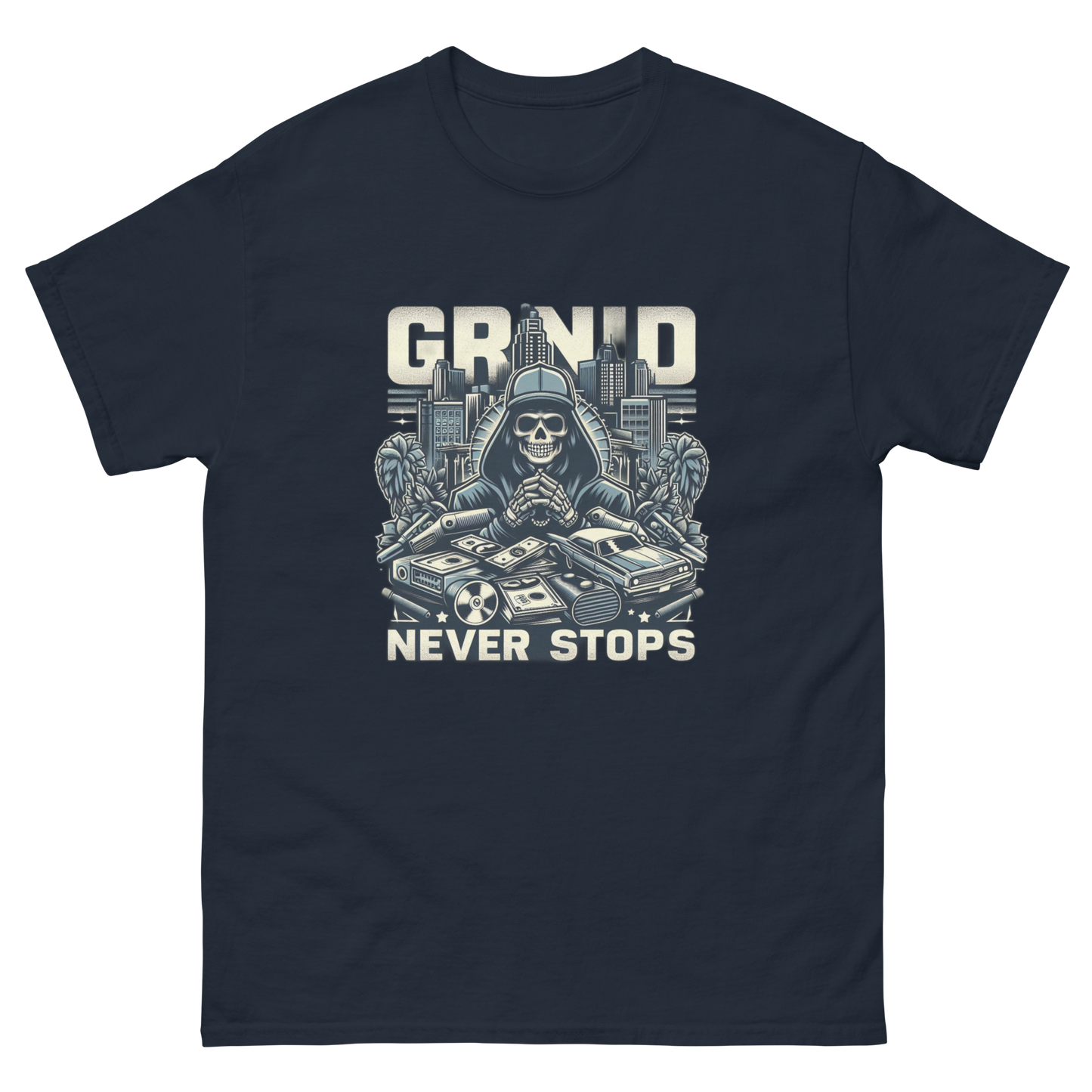 Grind Never Stops - Urban Hustle T-Shirt