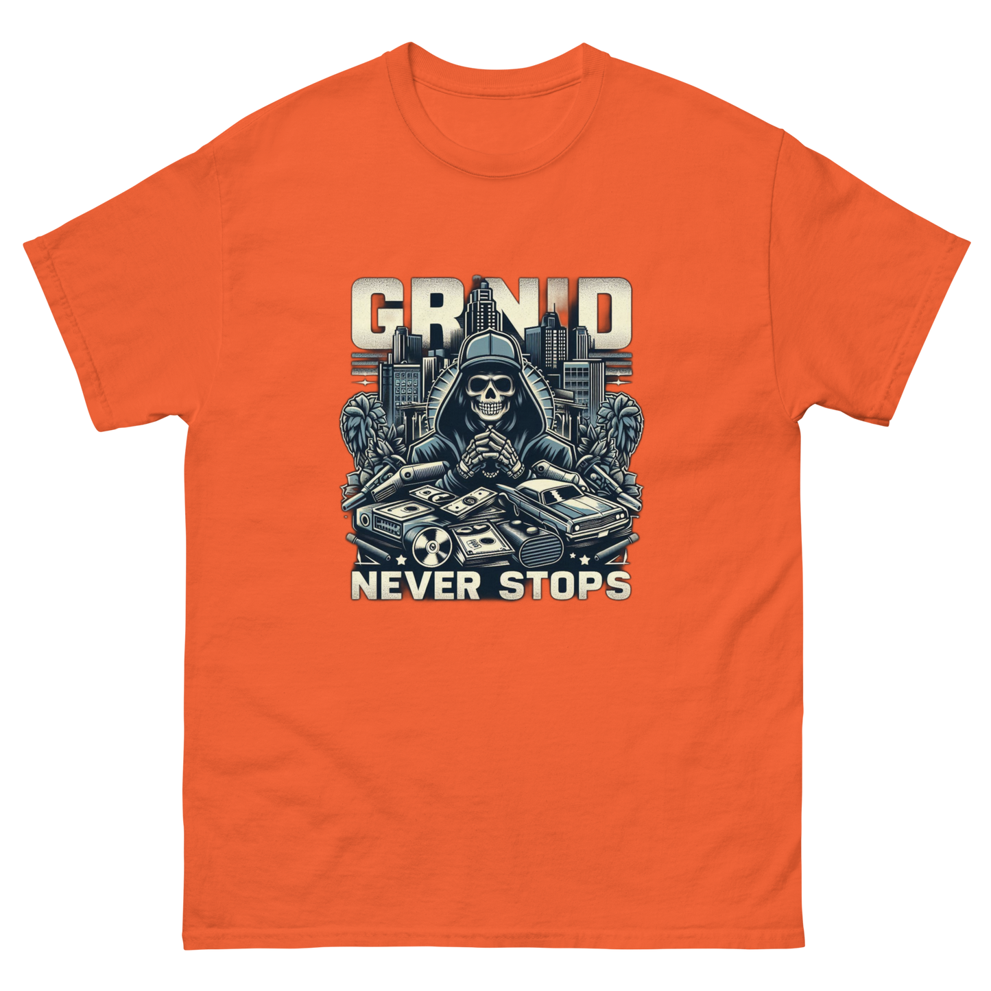 Grind Never Stops - Urban Hustle T-Shirt