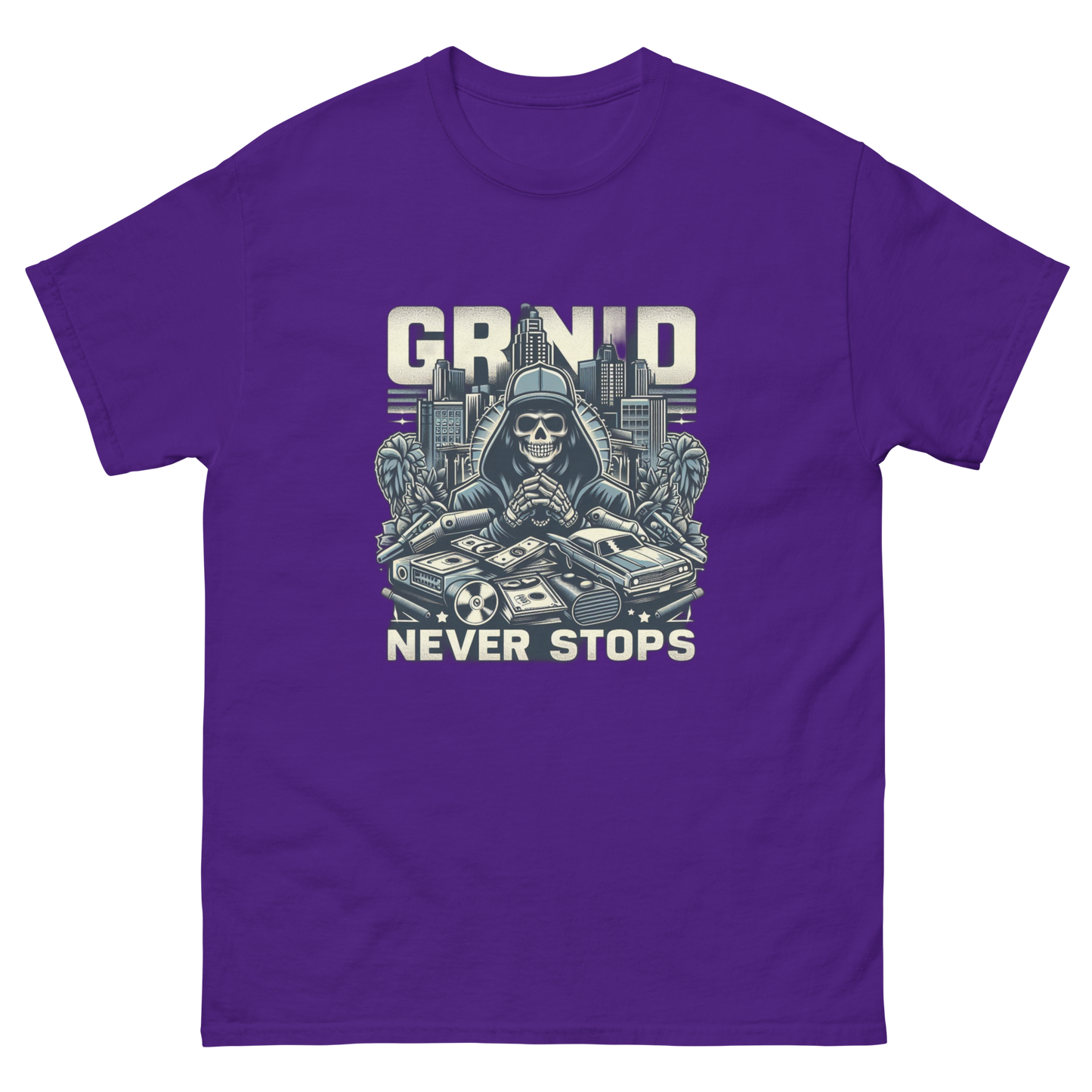 Grind Never Stops - Urban Hustle T-Shirt